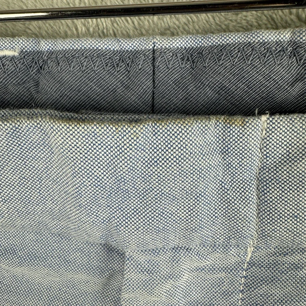 J.Crew Bowery Classic Chino Pants Men's 36x30 Blue Cotton Flat Front Casual - Picture 3 of 11